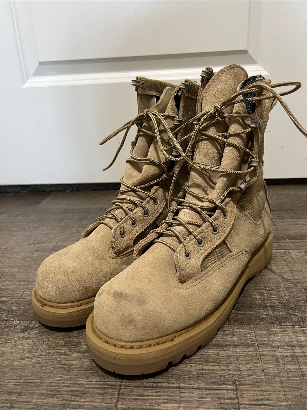 Rocky Tan Suede Tactical Lace-Up Boots
